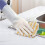 Roofei reusable dishwashing gloves white small 2
