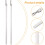 Curtain Pull Wand Clear Acrylic 2 pcs 7