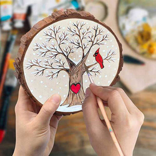 Pine Wooden Chips Rustic Wedding Decor 20 pcs 1