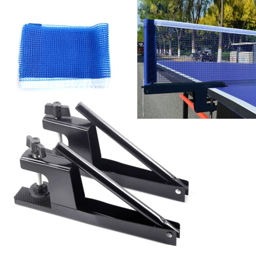 Table Tennis Net and Post Set with Adjustable Clamps 1