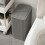 QTBIUQ Bathroom Trash Can with Popup Lid Gray Rectangle 5
