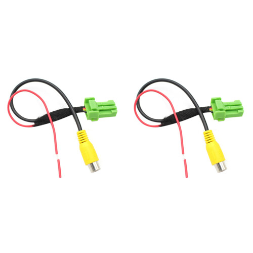 2X Car Rear View Camera RCA Video Reverse Camera Convert Cable Adapter for  Vitara Swift Sx4