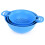 Plastic Strainer Set Blue 3pc 3/3.5/5 Quart BPA-Free 2