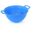 Plastic Strainer Set Blue 3pc 3/3.5/5 Quart BPA-Free 3