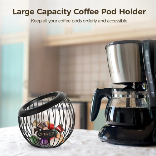 Coffee Pod Holder Metal Countertop Rack 30 Capsules 1