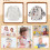 Waterproof Long Sleeve Baby Bib with Pocket, Adjustable, 6