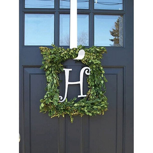 Double Side Wreath Hanger 14.96 Inch Black Metal 2