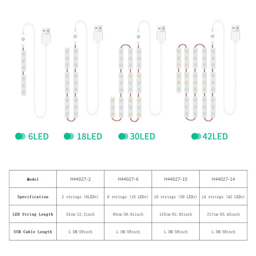Htovila LED makeup mirror lights dimmable touch control 10 1