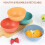 MGEZCOO Plastic Bowls Microwave Safe BPA Free 4 Pack 2