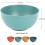 MGEZCOO Plastic Bowls Microwave Safe BPA Free 4 Pack 3