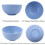 MGEZCOO Plastic Bowls Microwave Safe BPA Free 4 Pack 7