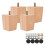 Pcapzz wooden sofa legs walnut square 4 pcs 2