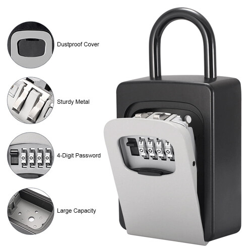Pinnaco Key Safe Box with Dust Cover 4-Digit 1