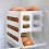 Meiiso Egg Dispenser 4-Tier Refrigerator Organizer 8