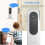 Pinnaco wireless video doorbell with chime CMOS sensor 2