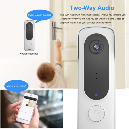Pinnaco wireless video doorbell with chime CMOS sensor 1