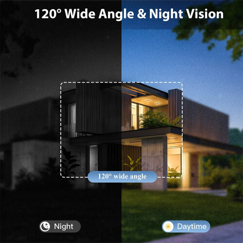 Pinnaco wireless video doorbell with chime CMOS sensor 2