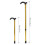 Adjustable Folding Walking Stick Aluminum Portable 5-section 3