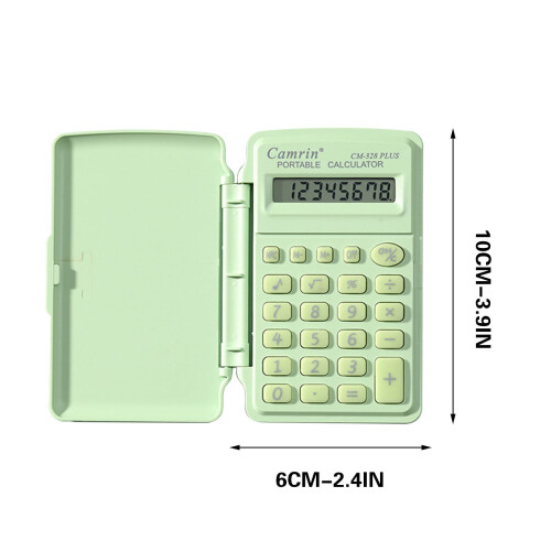 Mini 8-digit calculator with flip cover portable 1