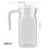 Drink Pitcher with Lid and Handle Ribbed Striped 500ML 7