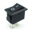 Interrupteur à bascule marche/arrêt 12 V CC, noir, lot de 2 2