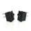 Interrupteur à bascule marche/arrêt 12 V CC, noir, lot de 2 4