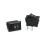 Interrupteur à bascule marche/arrêt 12 V CC, noir, lot de 2 5