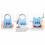 Color Password Padlock Blue Cabinet Trolley Case 5