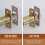Deadbolt Strike Plate Large Hole Narrow Edge 1 Piece Silver 2