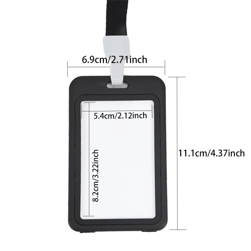 Porta-crachá Lindmeyers de plástico, 45 cm (18 polegadas), pacote com 2 unidades. 2