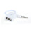 Audio Jack til USB-konverter 3,5 mm hvid adapter 2-pak 3