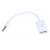 Audio Jack til USB-konverter 3,5 mm hvid adapter 2-pak 4