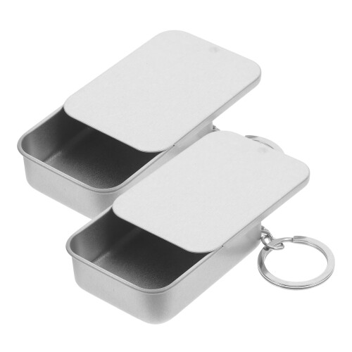 LIYUNMIAO small metal storage tins 2 pcs 1