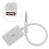 Audio Jack til USB-konverter 3,5 mm hvid adapter 2-pak 8