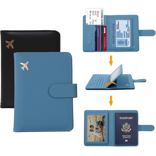 Passport Holder RFID Blocking Moss Green 1