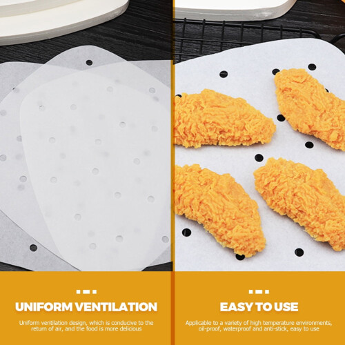 Air Fryer Paper Liners Perforated Square 100 Pcs 1