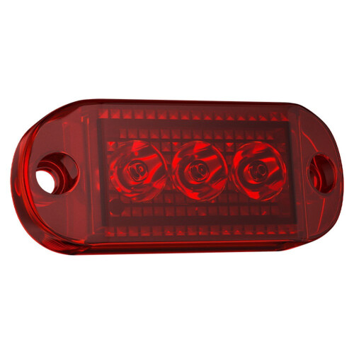 LED-sivuvalo punainen/valkoinen 12V/24V 1