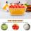 Plastic Strainer for Vegetables and Fruit 4 pcs 6