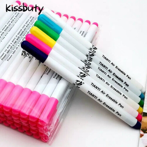 Water-Soluble Fabric Marker Pen 3 pcs blue 2