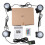 MDHAND Submersible RGB Pond Lights IP68 4-pack with Remote 8
