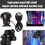 MDHAND Submersible RGB Pond Lights IP68 4-pack with Remote 6