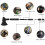Camping Axe Folding Tactical Hatchet with Hammer Black 7