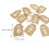 Wine Tag Burlap Table Card 10pcs 1-10 Numbers 6