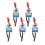 Interrupteur à bascule SPST précâblé en métal, lot de 5, 12 V CC 3