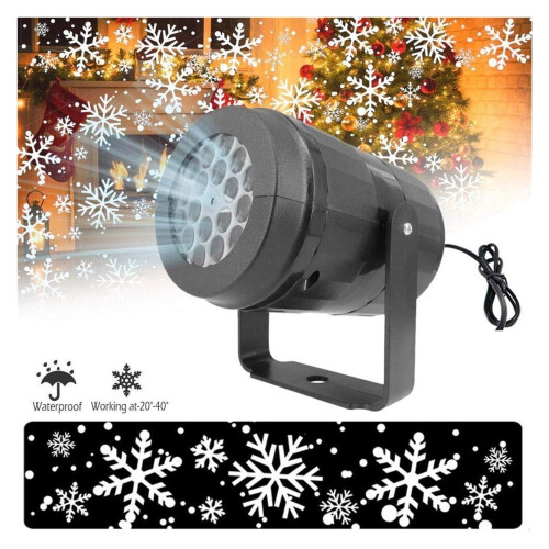 LED snowflake light projector outdoor Christmas decoration 1