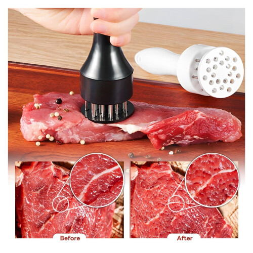 Attendrisseur de viande en acier inoxydable à 2 faces 2