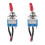 Interrupteur à bascule SPST précâblé en métal, lot de 5, 12 V CC 6