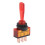 Interruptor basculante SPST iluminado en rojo de 12 V CC 4