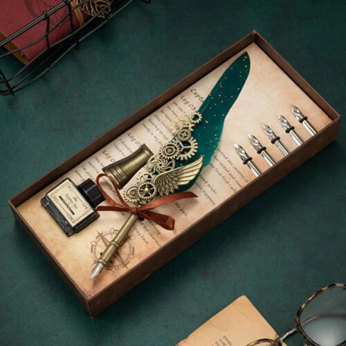Σετ στυλό Steampunk Vintage 0.5mm Ανοιχτό Μωβ 1