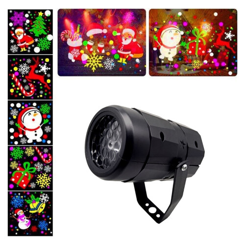 LED snowflake projector lamp for indoor holiday decor 1